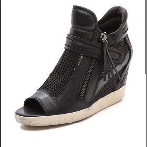 Ash galaxy wedge peep toe sneakers